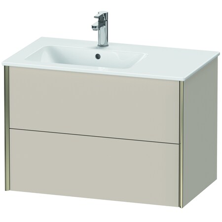 Xviu Wall-Mounted Vanity Unit Taupe Matt